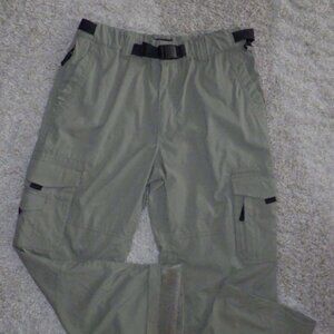 BC Clothing Co. Mens Cargo Pants Sz 32 Tan Lined Utility Hunting Tactical Pocket